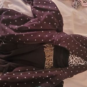 Long sleeve PRINCESS onesie with black zip hoodie